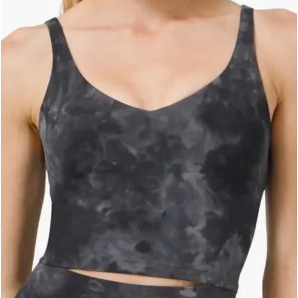 Lululemon Align Tank Top Diamond Dye Graphine Gray Womens Size 0